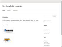 Tablet Screenshot of ldstemplescreensaver.com